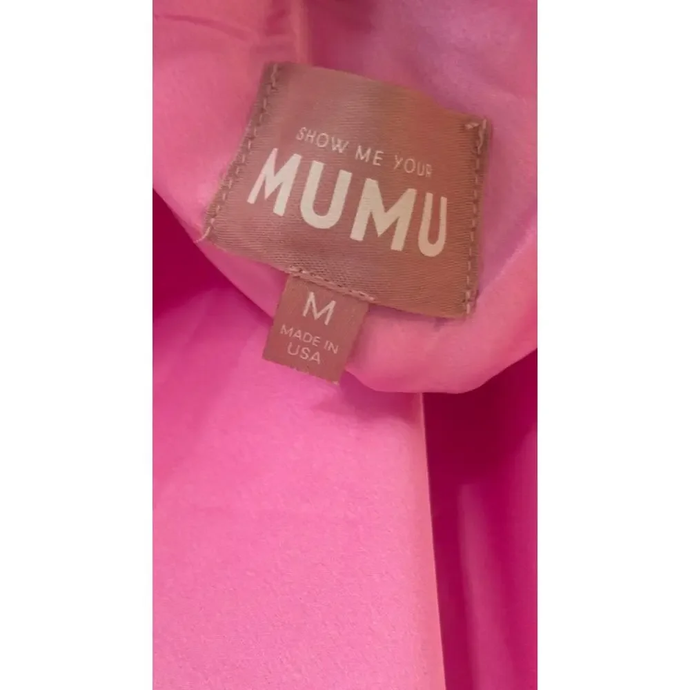 Show Me Your Mumu Jasmine Mini Dress in Pink Luxe Satin M - Picture 6 of 8